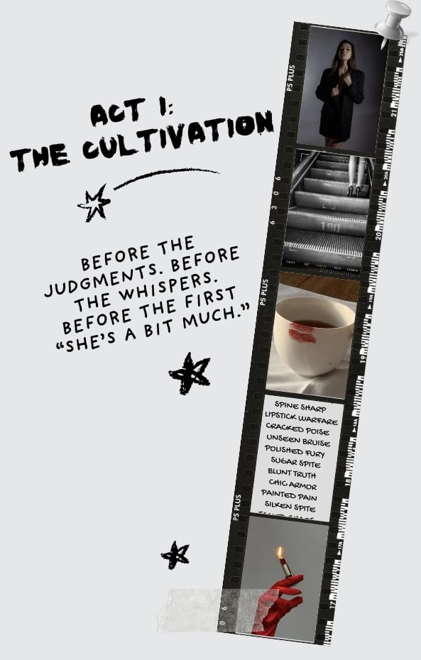 Act 1 the cultivation before judgments whispers she's a bit much inspiring quote on growth and self-awareness.