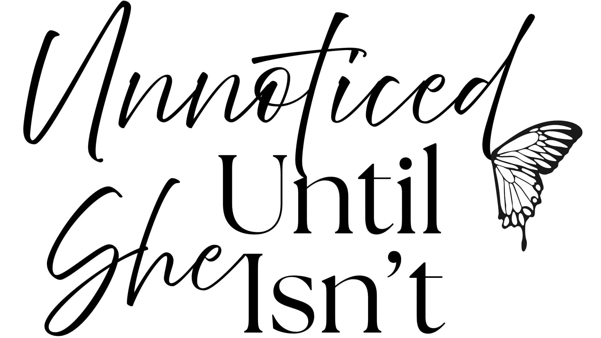 High-quality quote about innocence and purity with a butterfly illustration.