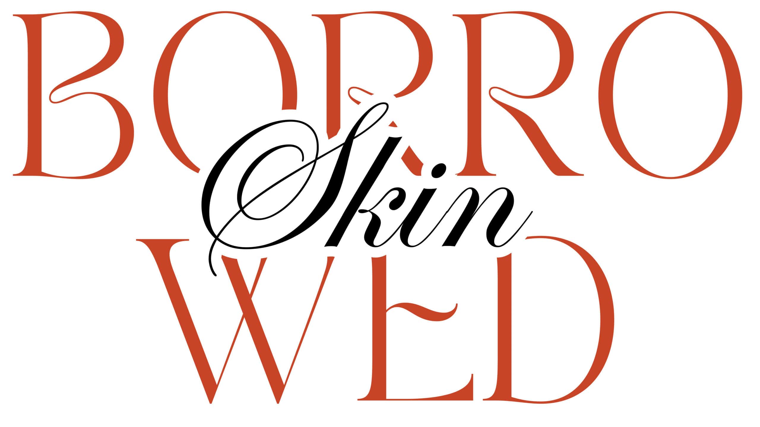 Elegant typography logo of Boro Skin skincare brand on white background.